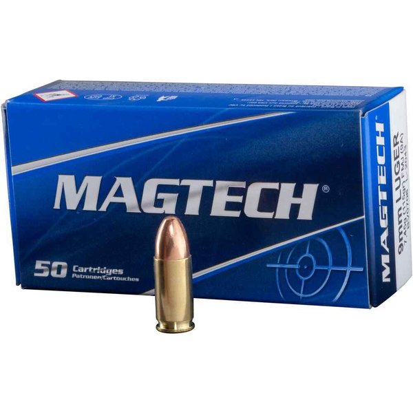 Patronen Magtech 9mm Luger FMJ 115.grs.